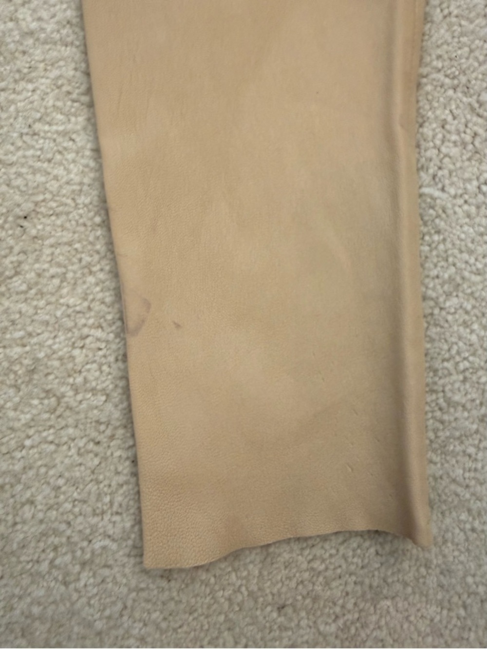 H&M Genuine Leather Leggings Beige Stretch Skinny Pants Size 2 4 6 NWT - Picture 7 of 7